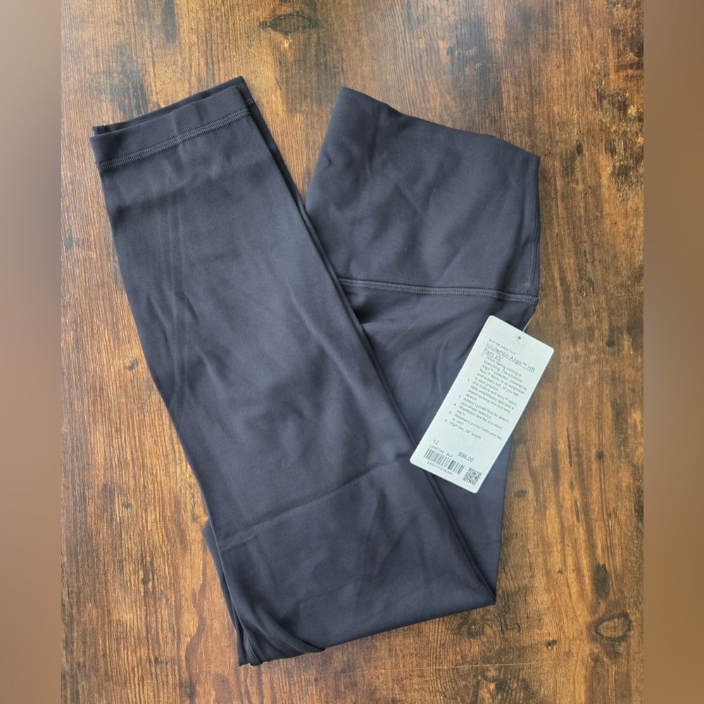 Lululemon Align Black High-Waisted Leggings Size 12 New